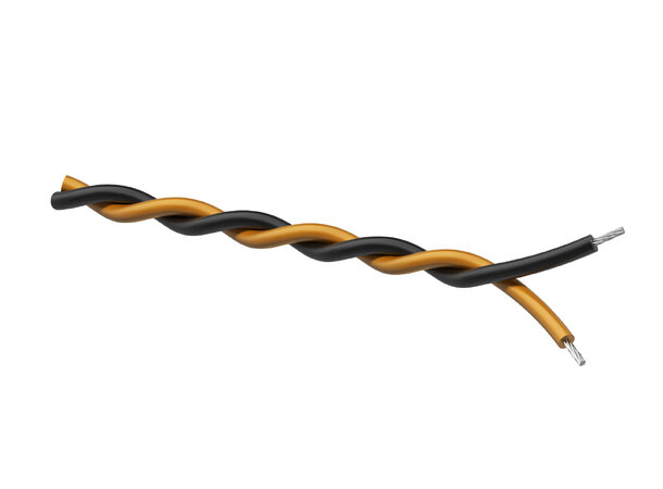 Procab PR4303 Twisted cable 2x0,25mm² black 
